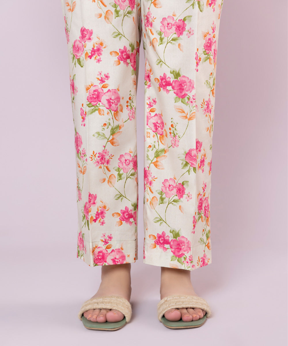 Printed Cotton Viscose Pants