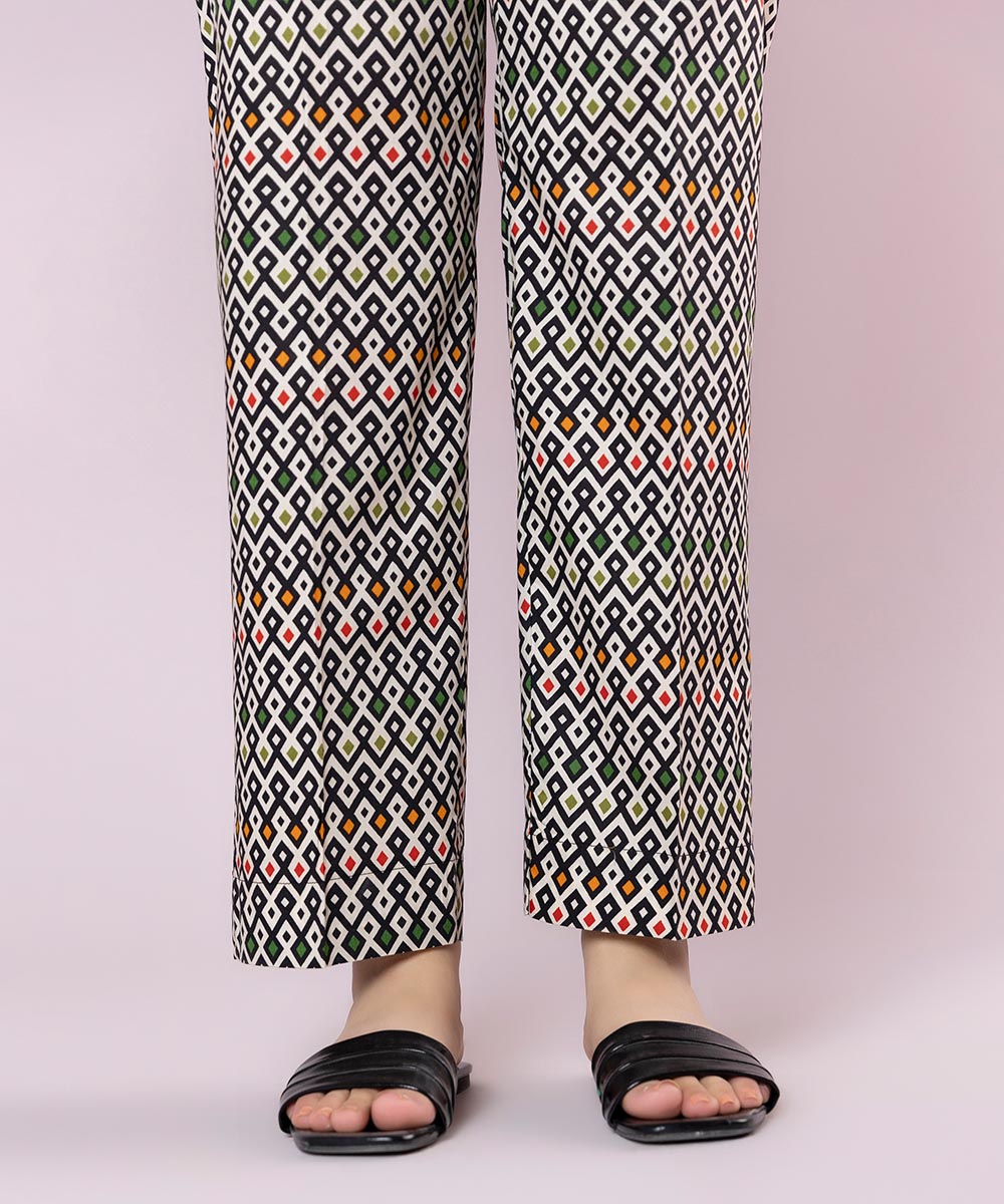 Printed Cotton Viscose Pants