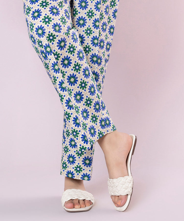 Printed Cotton Viscose Pants