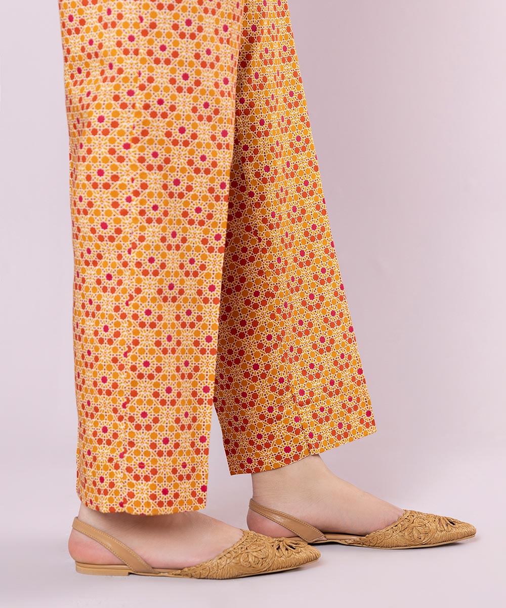 Printed Cotton Viscose Pants