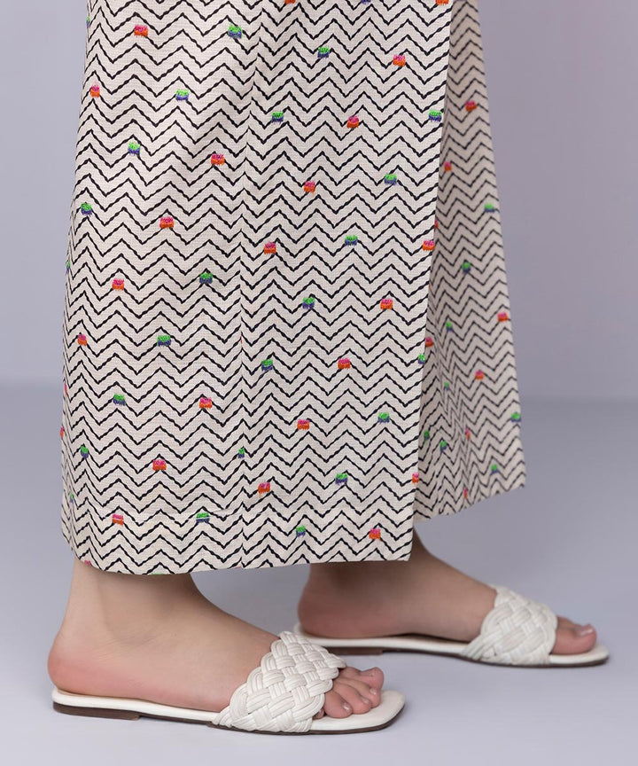 Embroidered Dobby Culottes