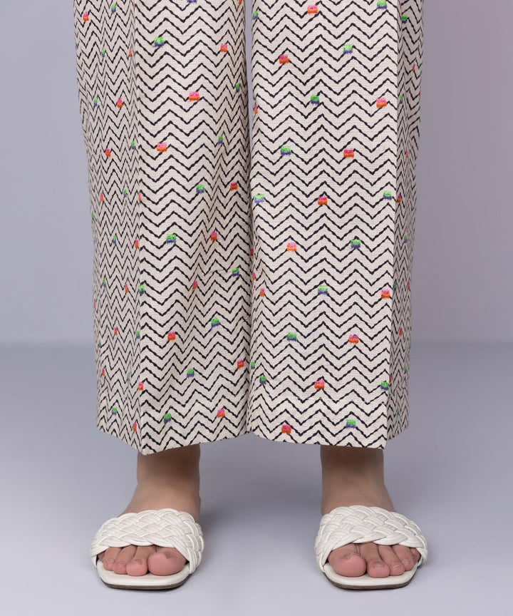 Embroidered Dobby Culottes