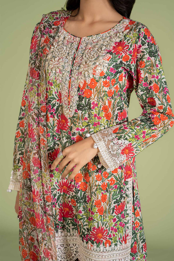 3 PIECE EMBROIDERED LAWN SUIT | DW-EF24-114