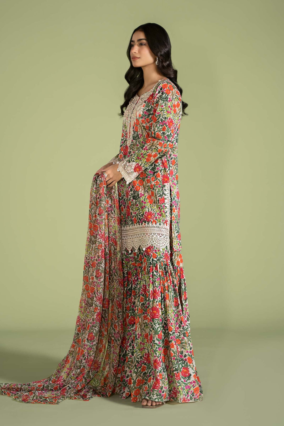 3 PIECE EMBROIDERED LAWN SUIT | DW-EF24-114