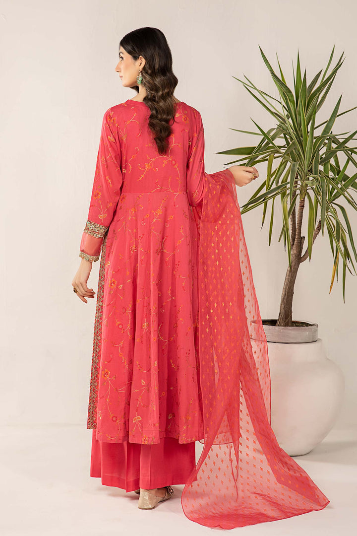 3 PIECE EMBROIDERED JACQUARD BROSHIA SUIT | DW-EF24-120