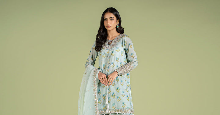 3 PIECE EMBROIDERED LAWN SUIT | DW-EF24-14