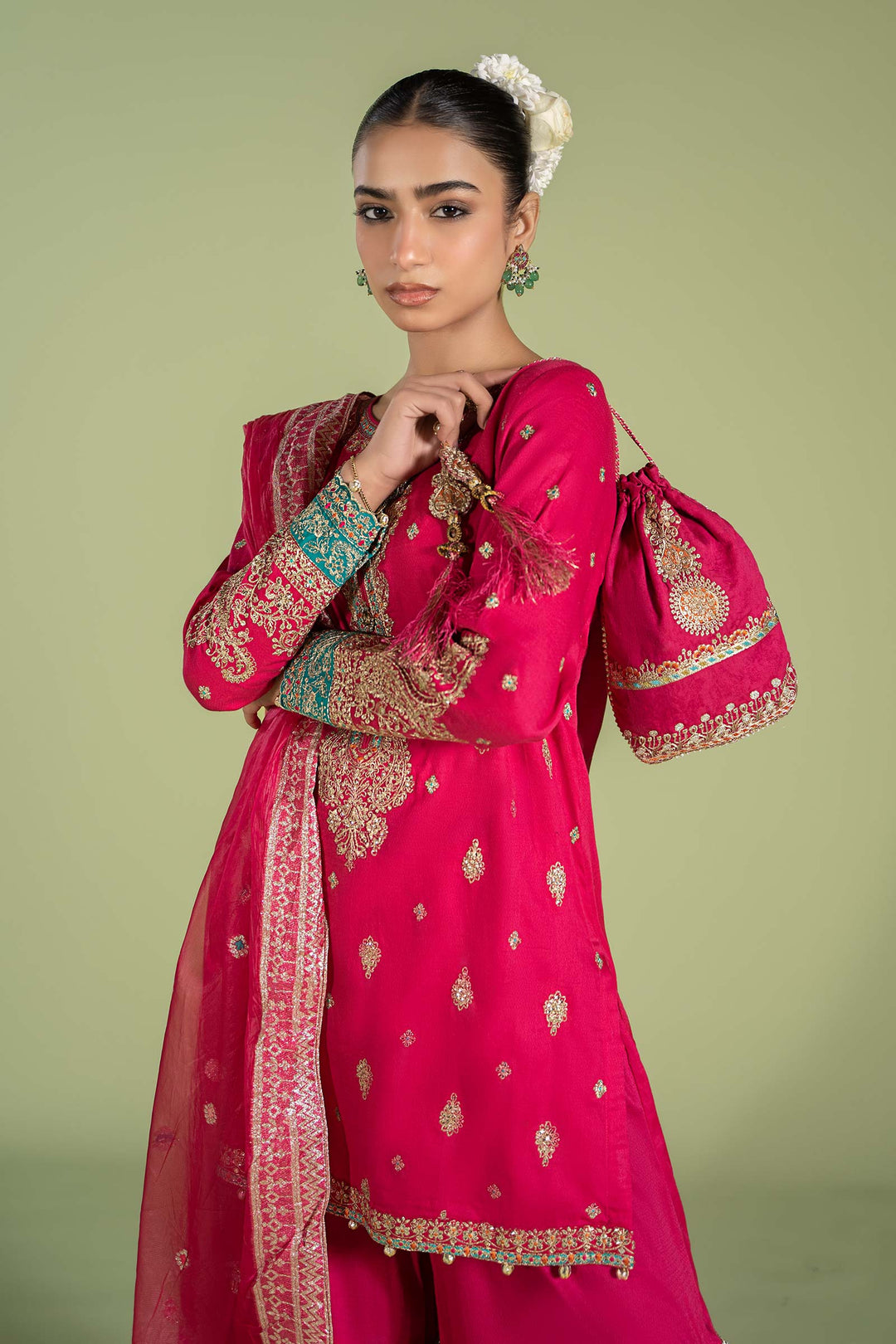 3 PIECE EMBROIDERED LAWN SUIT | DW-EF24-23