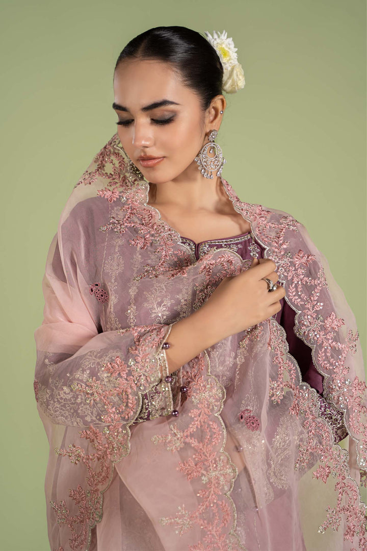 3 PIECE EMBROIDERED LAWN SUIT | DW-EF24-46