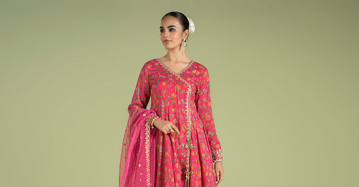 3 PIECE EMBROIDERED LAWN SUIT | DW-EF24-47