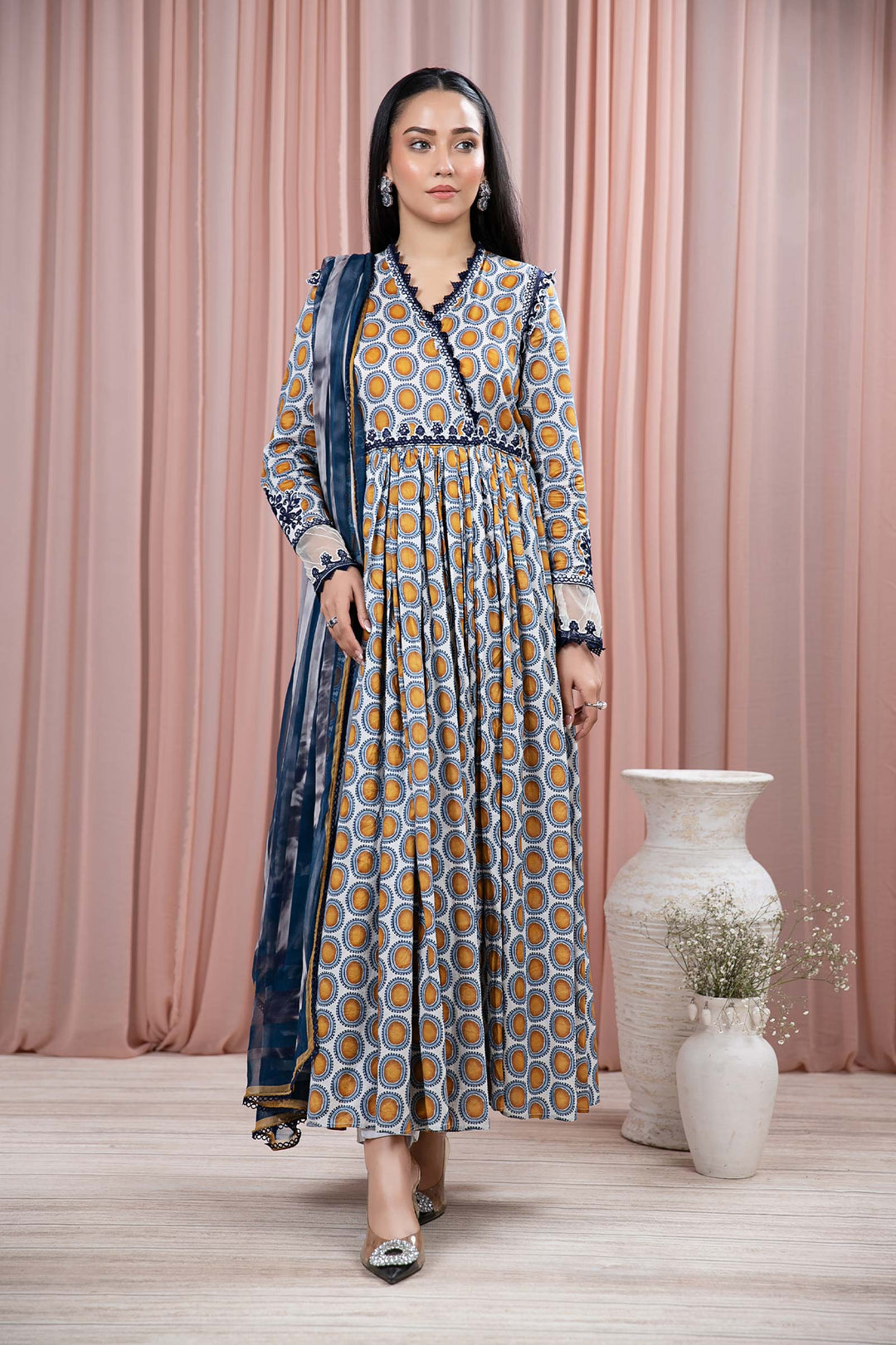 3 PIECE PRINTED LAWN SUIT | DW-EF24-51