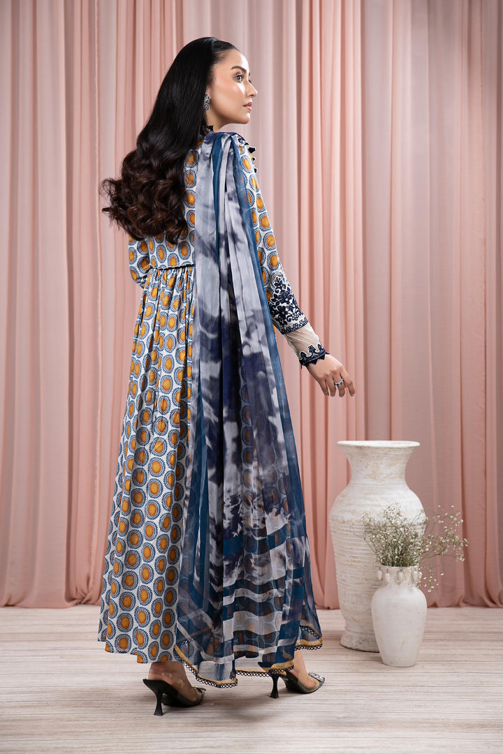 3 PIECE PRINTED LAWN SUIT | DW-EF24-51