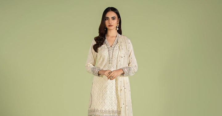 3 PIECE EMBROIDERED LAWN SUIT | DW-EF24-11