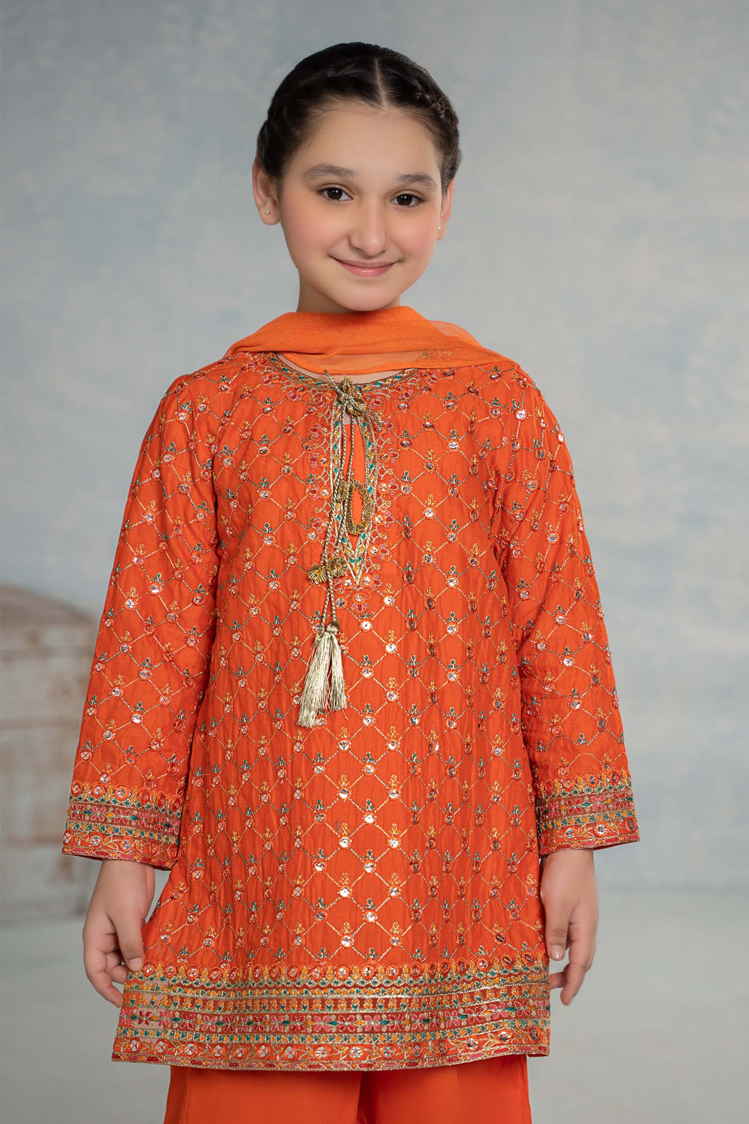 3 PIECE EMBROIDERED LAWN SUIT | MKD-EF24-09