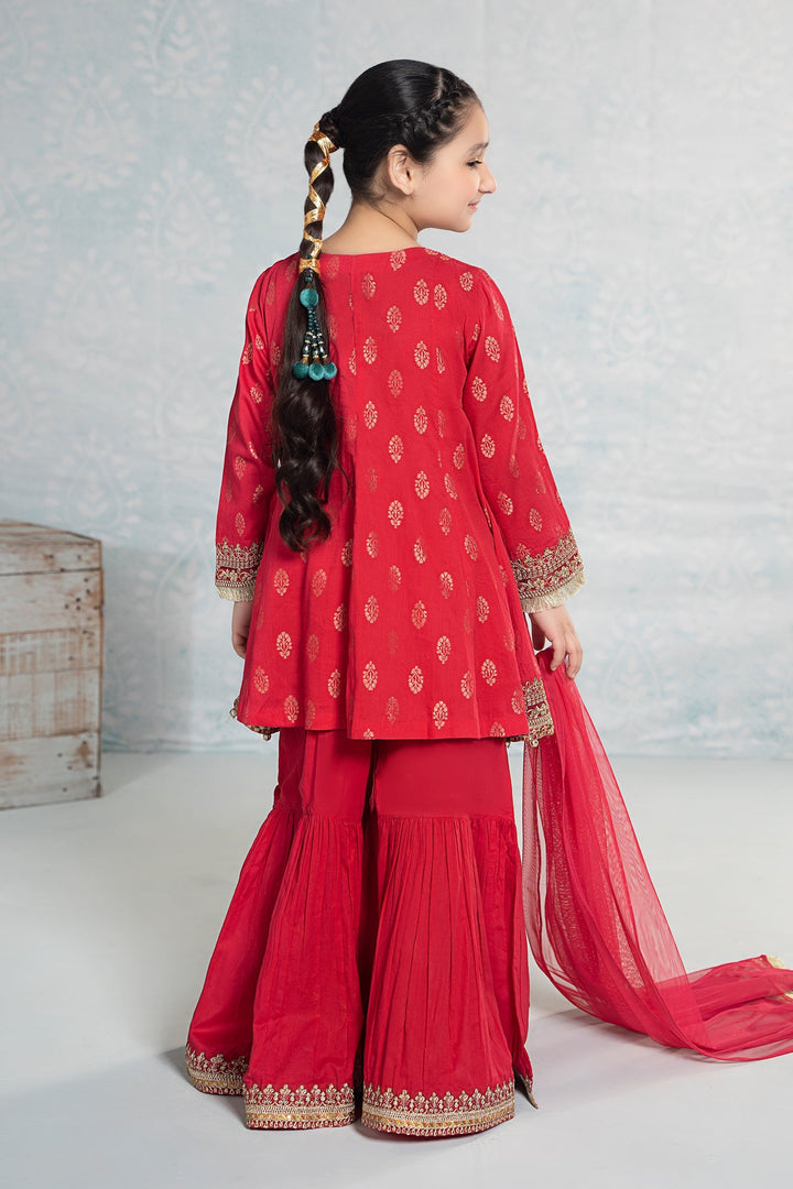 3 PIECE EMBROIDERED JACQUARD BROSHIA SUIT | MKD-EF24-12