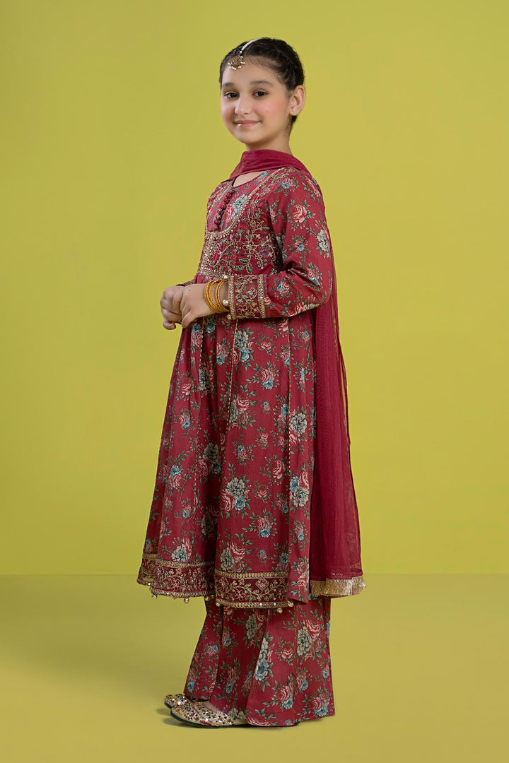 3 PIECE EMBROIDERED LAWN SUIT | MKD-EF24-32