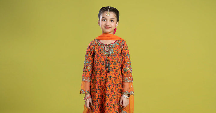 3 PIECE EMBROIDERED LAWN SUIT | MKD-EF24-36