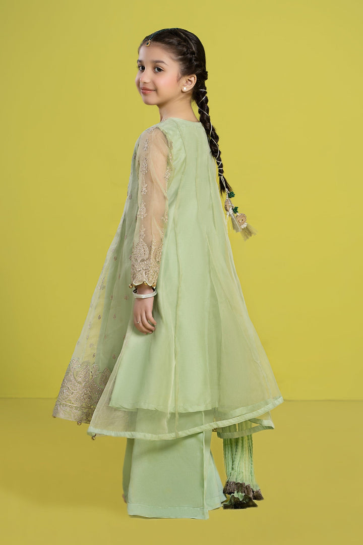 3 PIECE EMBROIDERED ORGANZA SUIT | MKS-EF24-05