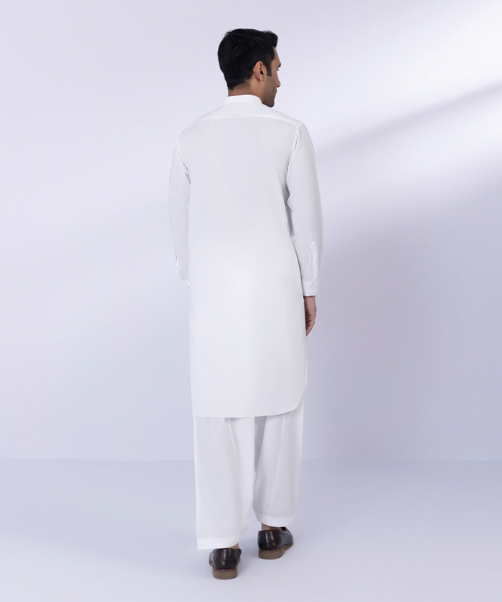 Embroidered Wash & Wear Suit