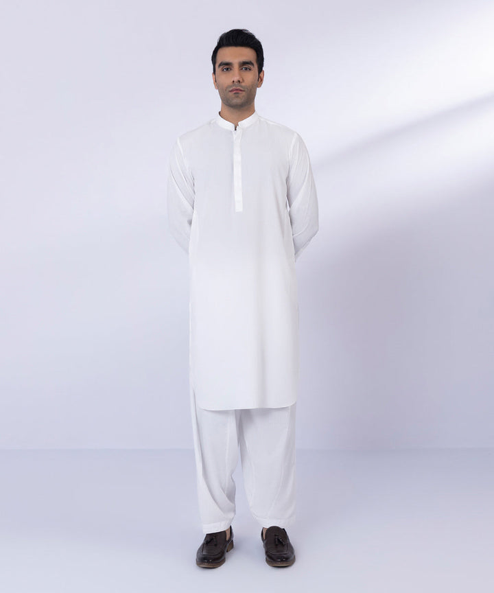 Embroidered Wash & Wear Suit