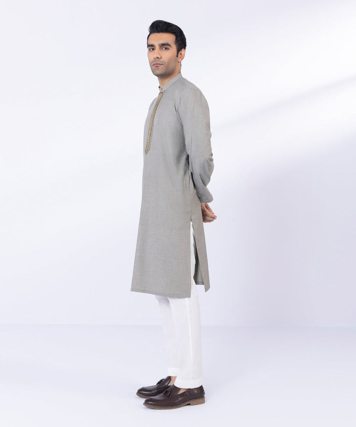 Embroidered Wash & Wear Kurta