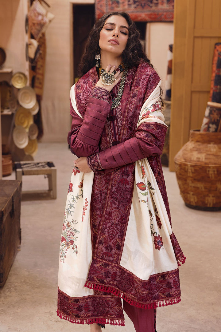 3733-FERAY EMBROIDERED LAWN STITCHED