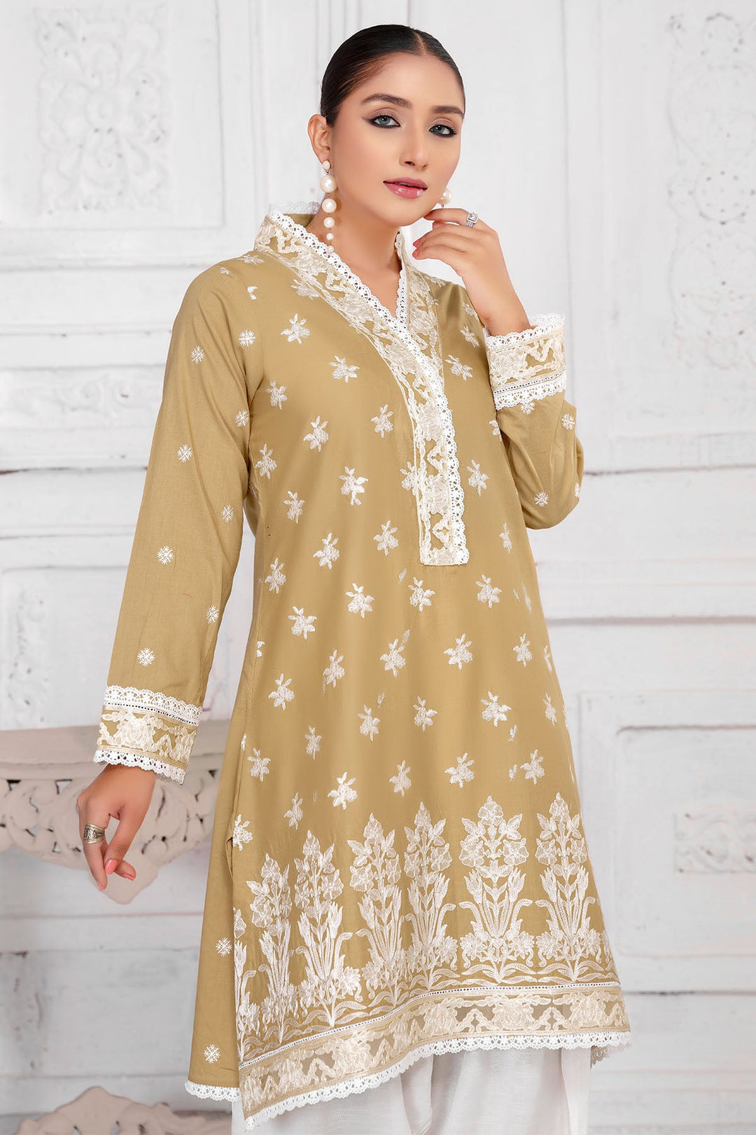 3177-PALASH EMBROIDERED LAWN STITCHED