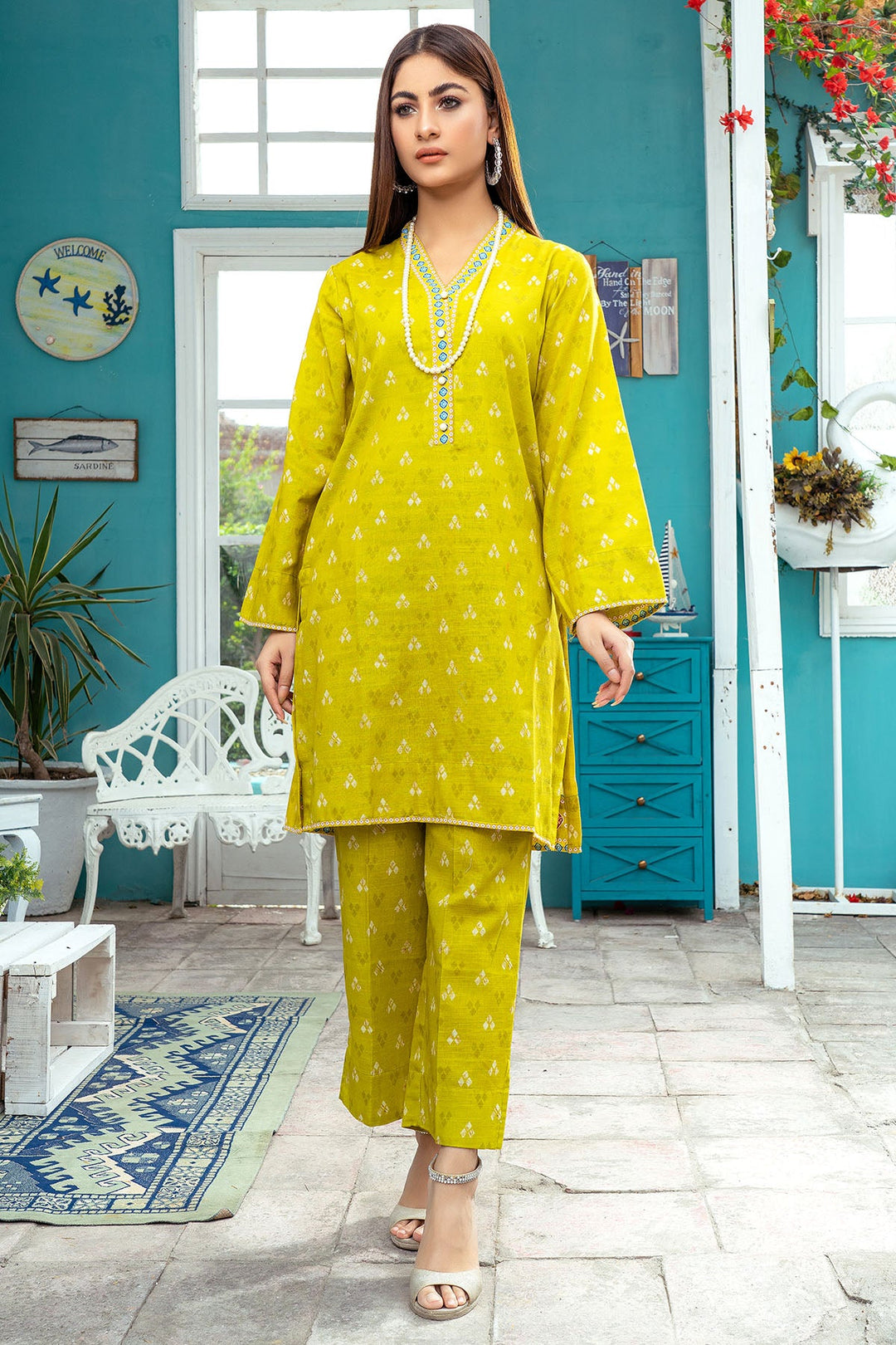 3586-POLYALTHIA DIGITAL PRINTED KHADDAR STITCHED