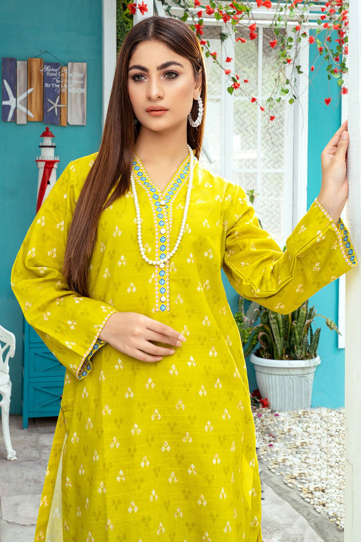 3586-POLYALTHIA DIGITAL PRINTED KHADDAR STITCHED