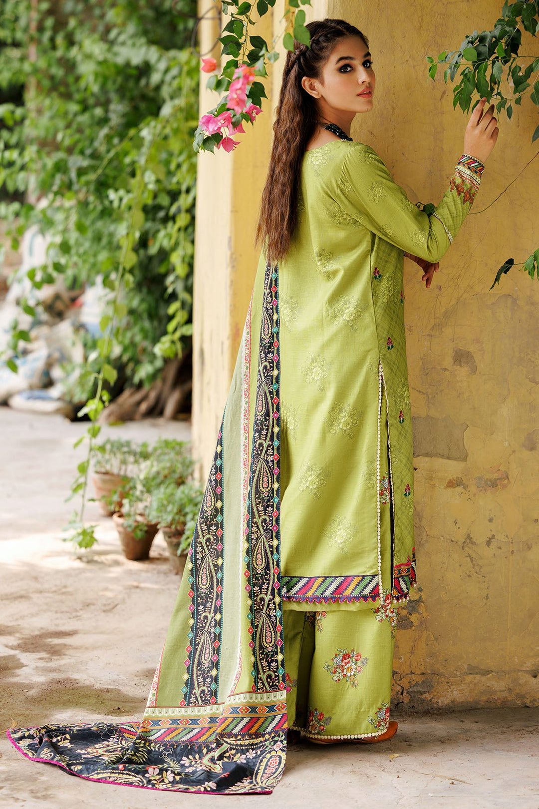 3606-GAZANIA DIGITAL PRINTED KHADDAR STITCHED