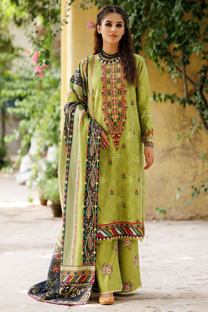 3606-GAZANIA DIGITAL PRINTED KHADDAR STITCHED