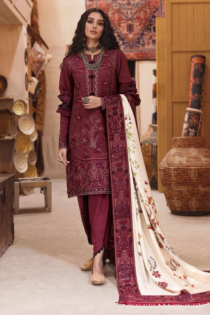 3733-FERAY EMBROIDERED LAWN STITCHED