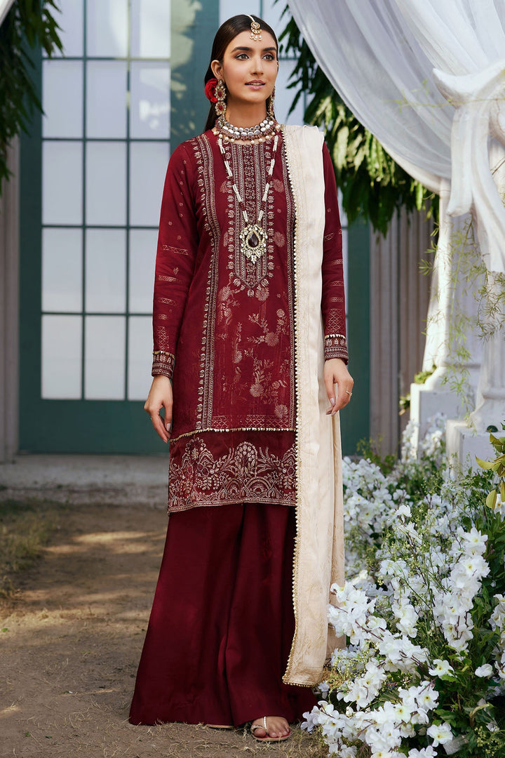 3852-GULNAR EMBROIDERED JACQUARD UNSTITCHED