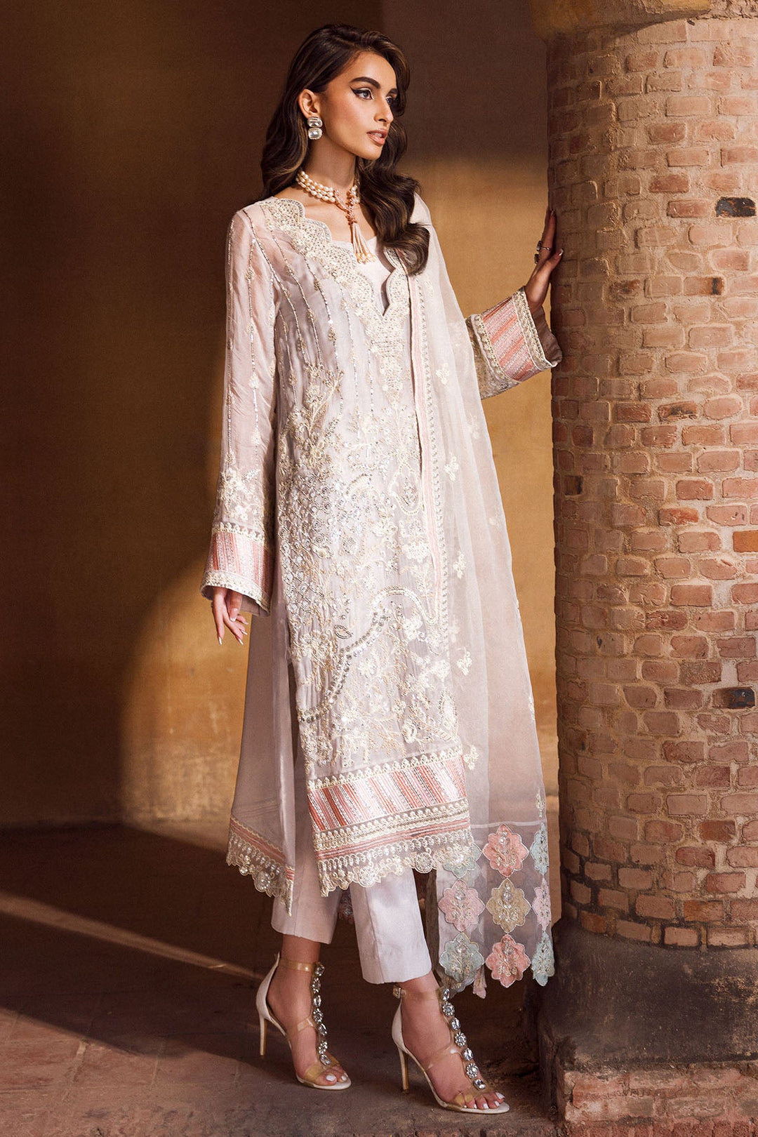 4127-ANMOL EMBROIDERED BEMBERG CHIFFON UNSTITCHED