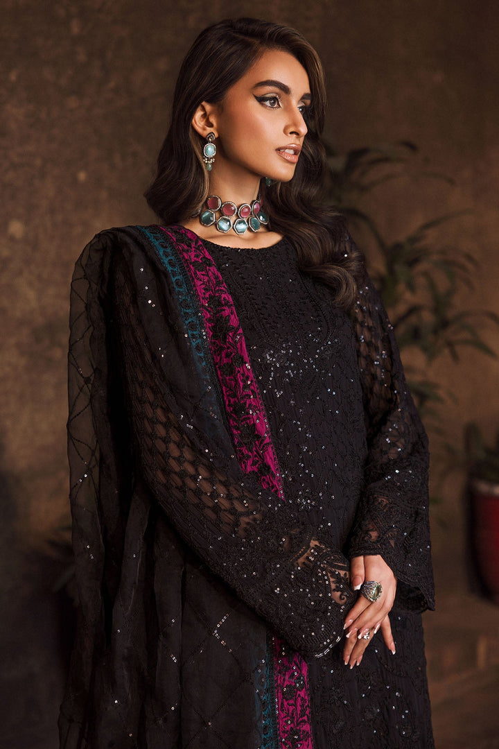 4128-GEET EMBROIDERED BEMBERG CHIFFON UNSTITCHED