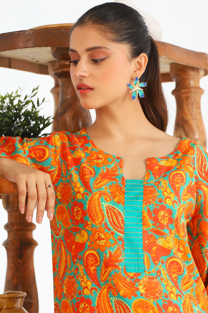 4258-PRINT-A DIGITAL PRINTED LINEN STITCHED