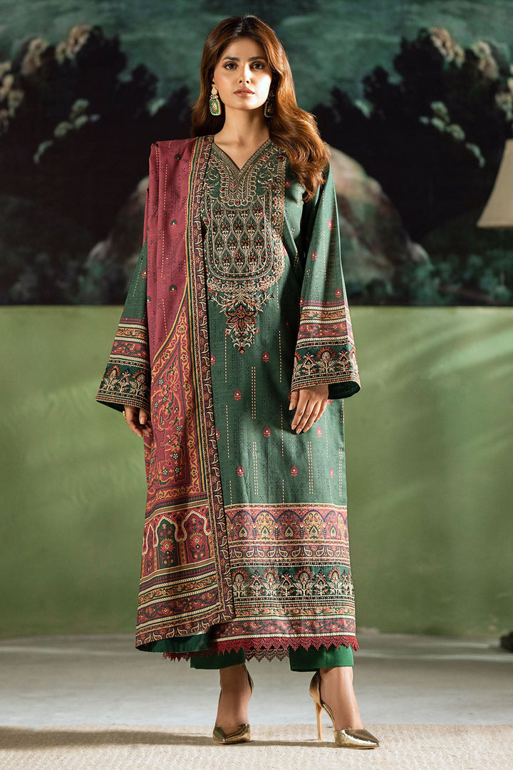 4383-ZEHNASEEB DIGITAL PRINTED KHADDAR STITCHED