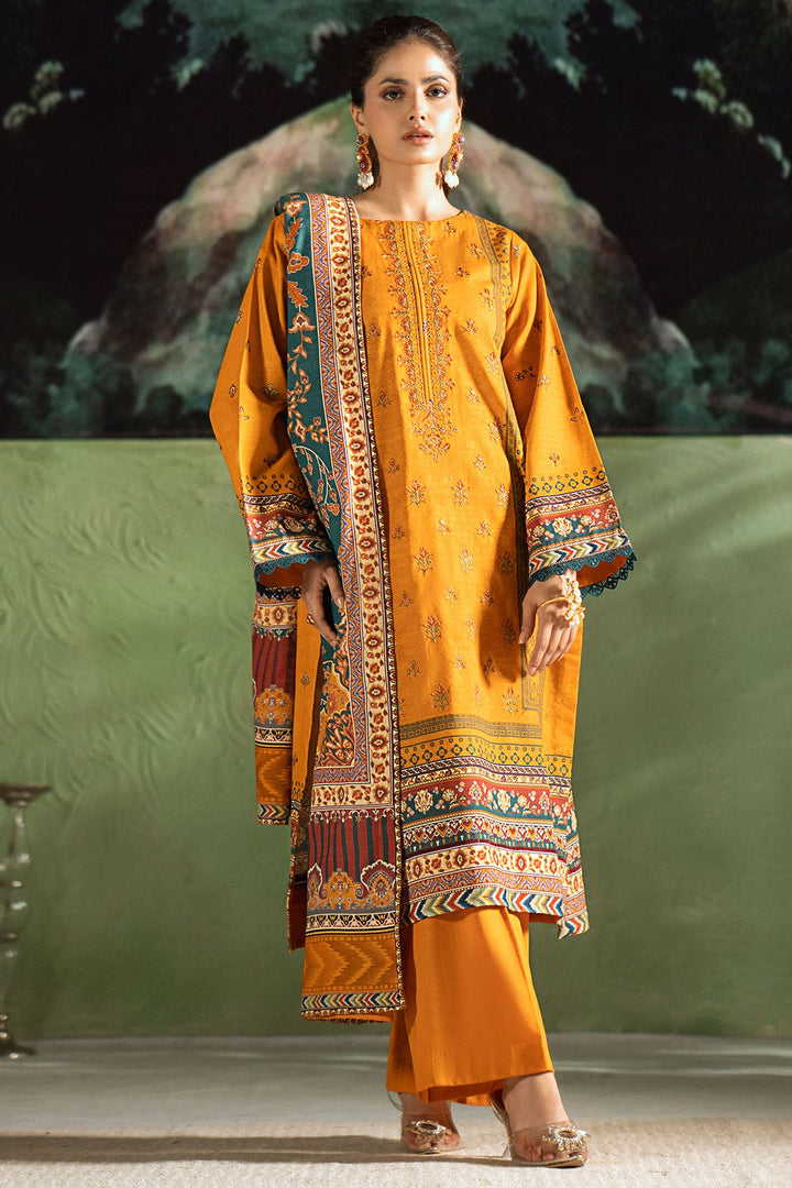 4388-MAAHRU DIGITAL PRINTED KHADDAR STITCHED