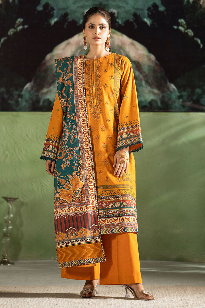 4388-MAAHRU DIGITAL PRINTED KHADDAR STITCHED