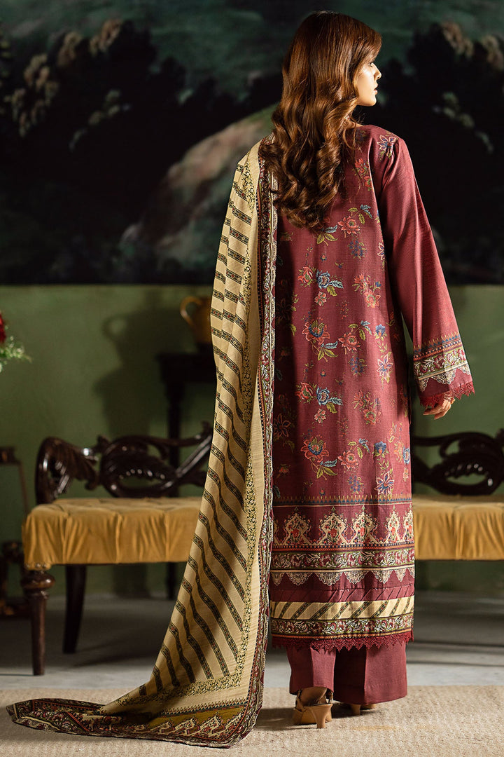 4390-SOZE-YAQEEN DIGITAL PRINTED KHADDAR STITCHED