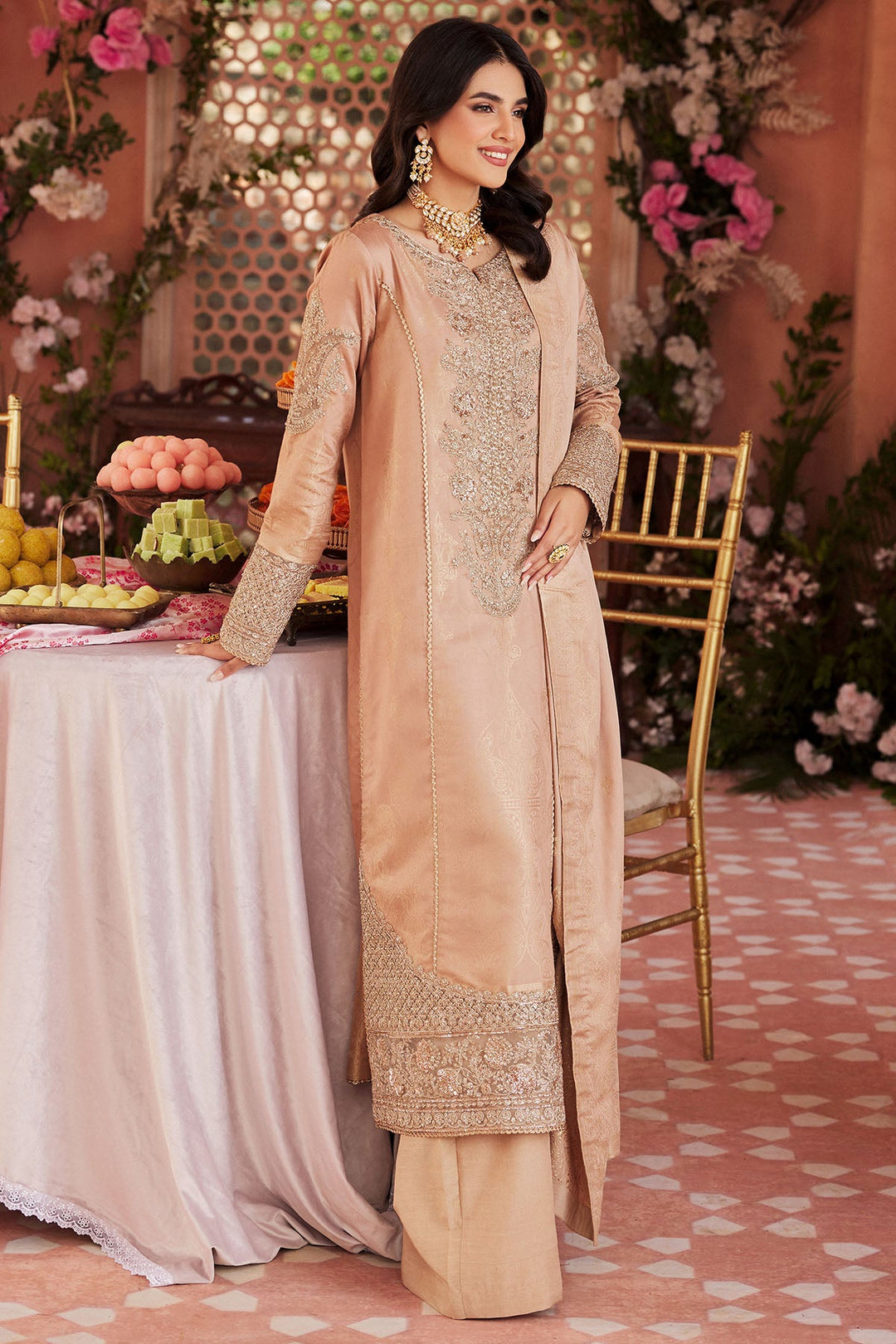 4399-DAIMA EMBROIDERED JACQUARD STITCHED