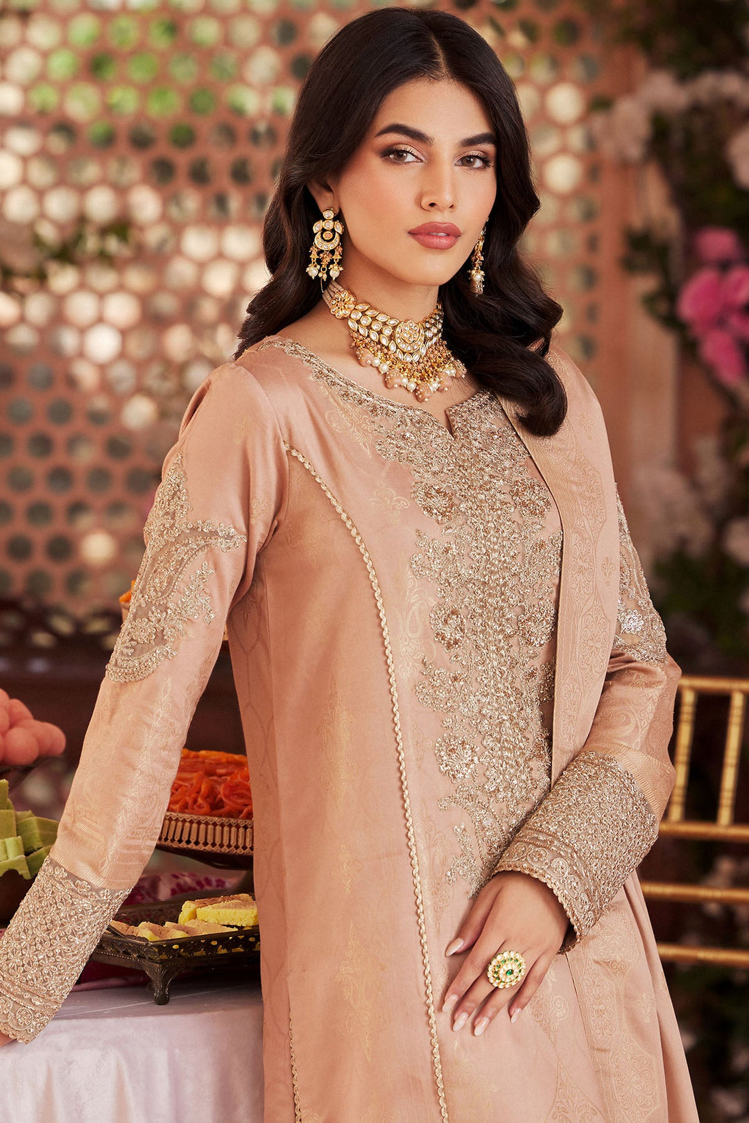 4399-DAIMA EMBROIDERED JACQUARD UNSTITCHED