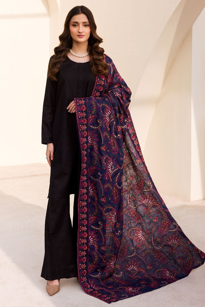 4505-HIBA EMBROIDERED KHADDAR SHAWL