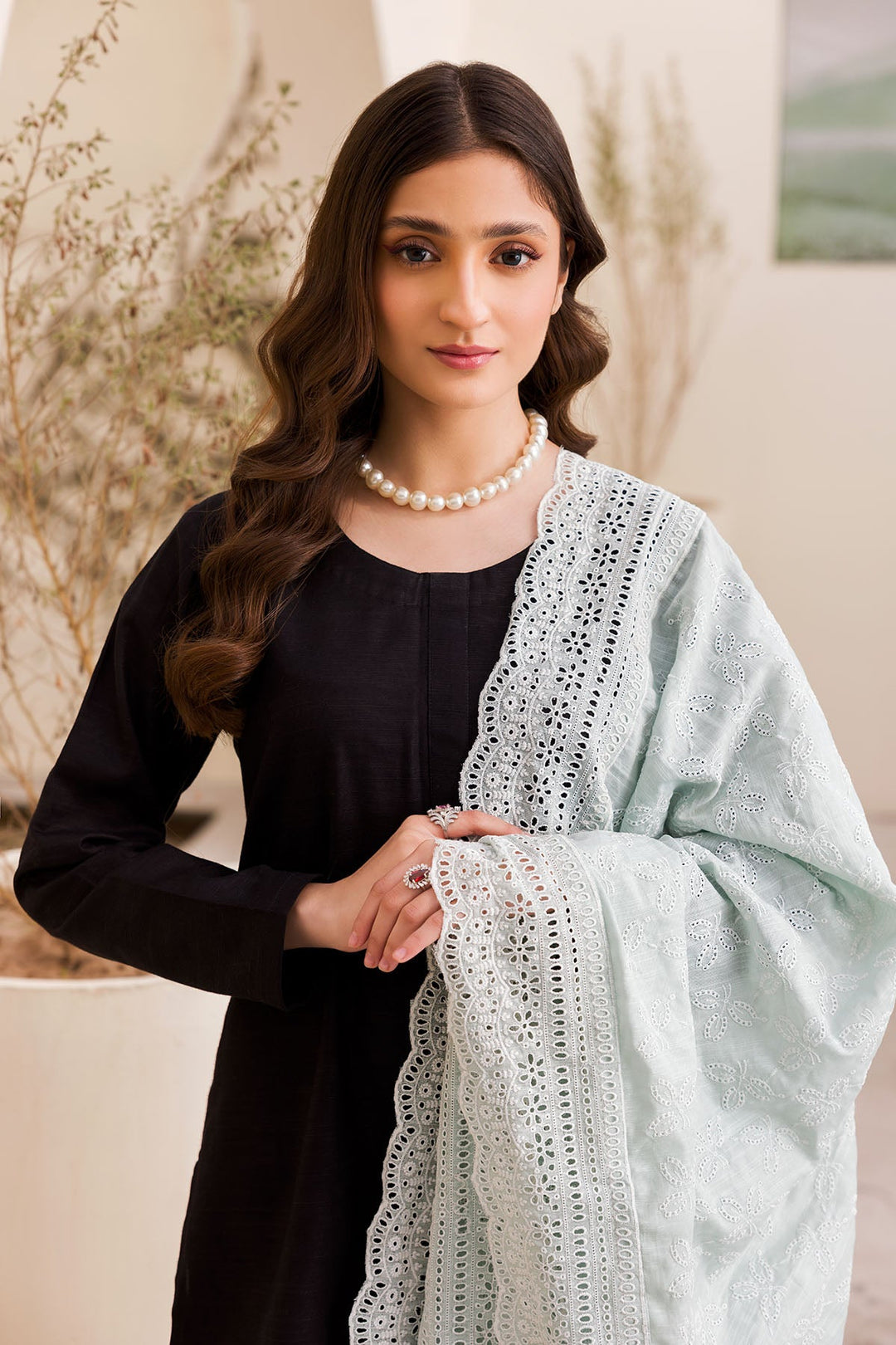 4507-EMMA EMBROIDERED KHADDAR SHAWL