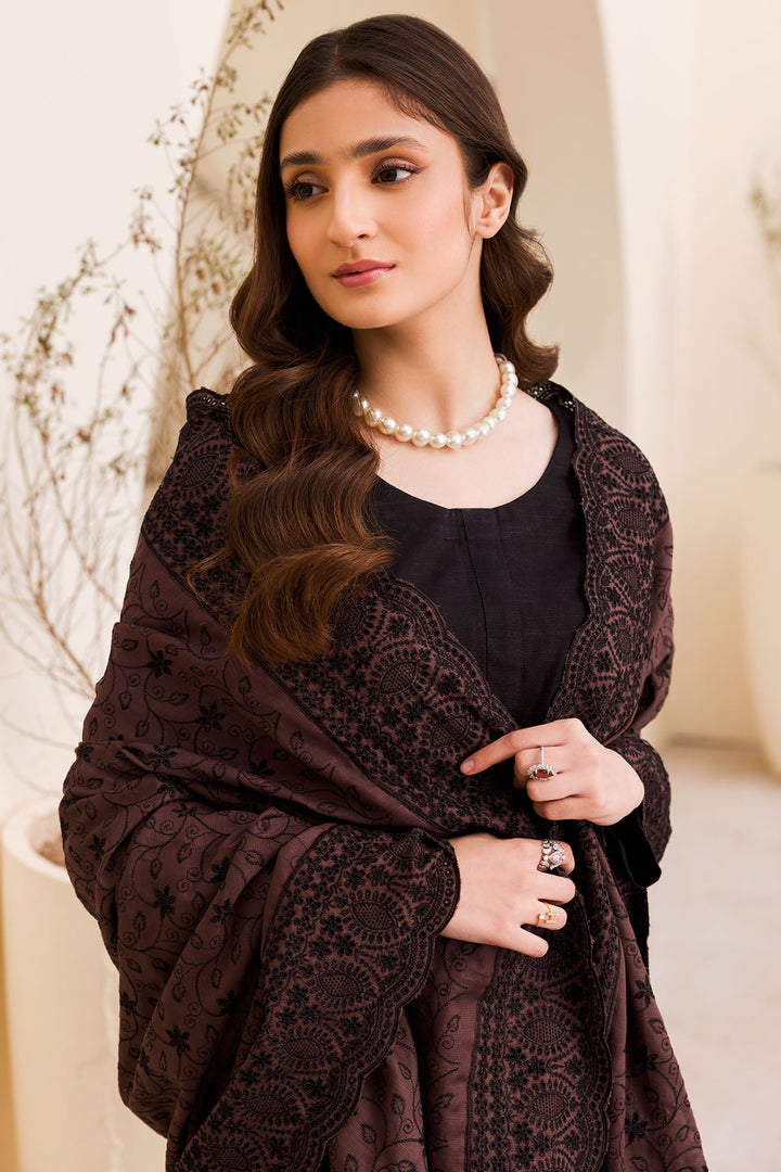 4510-RYNAH EMBROIDERED KHADDAR SHAWL UNSTITCHED