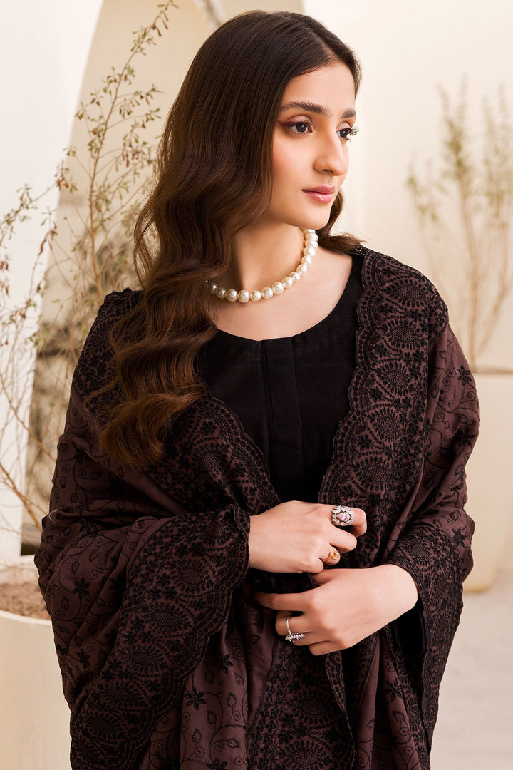 4510-RYNAH EMBROIDERED KHADDAR SHAWL UNSTITCHED