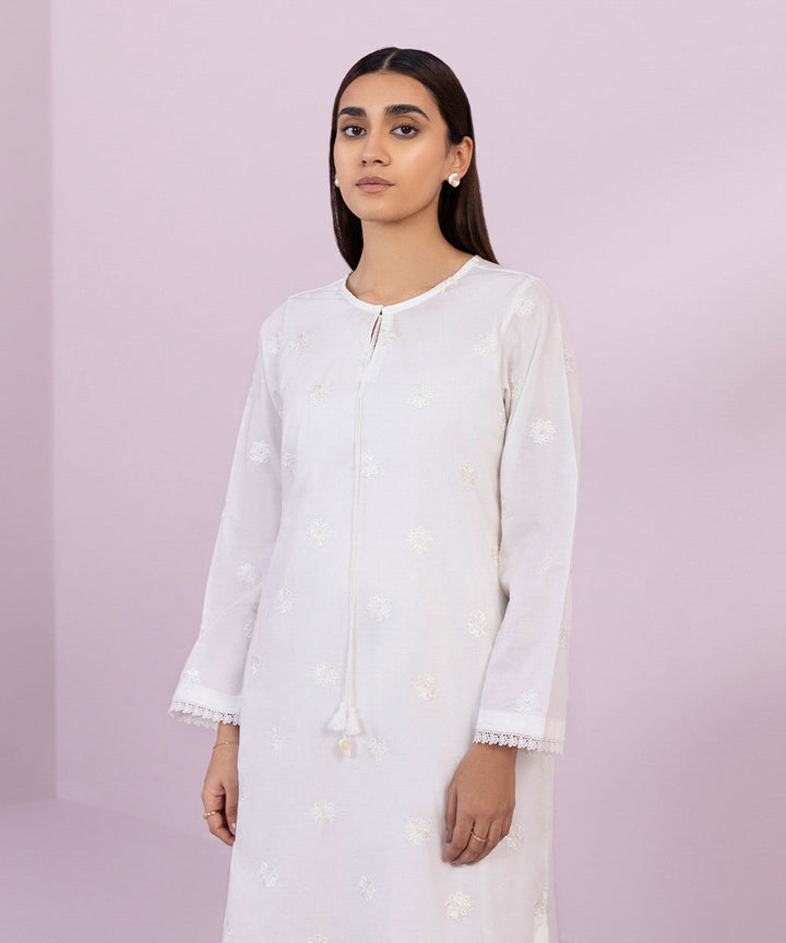 Embroidered Cambric Shirt