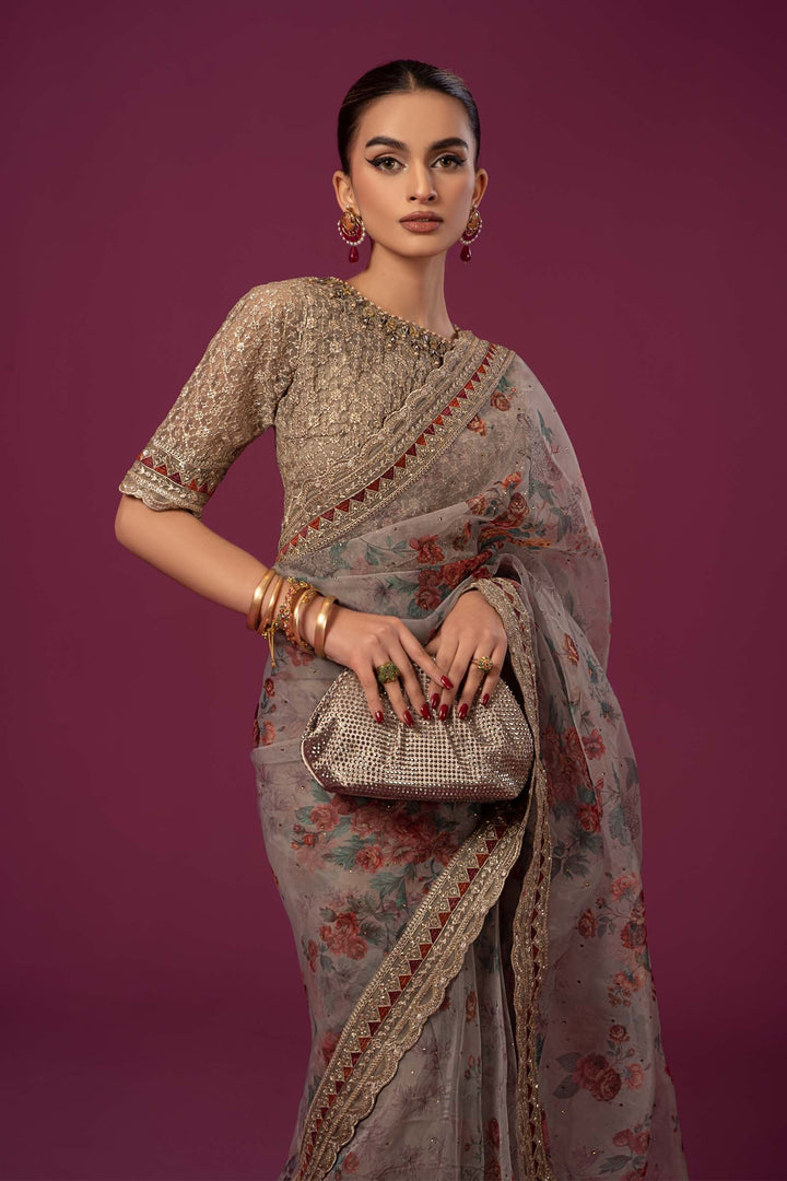 EMBROIDERED ORGANZA SAREE | SF-EF24-08