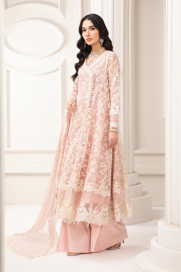 3 PIECE EMBROIDERED ORGANZA SUIT | SF-EF24-09