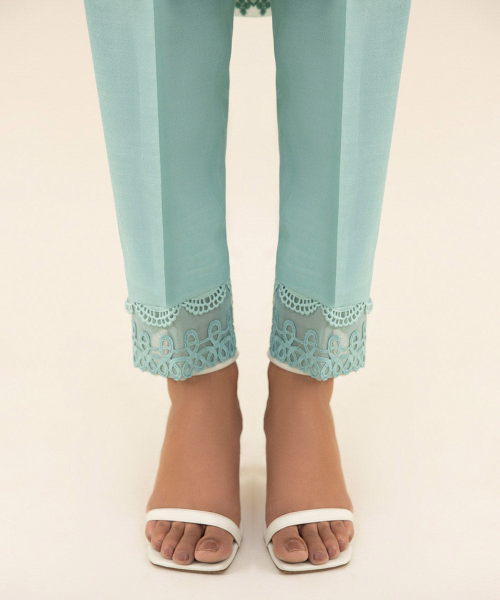 3 Piece - Embroidered Chiffon Suit