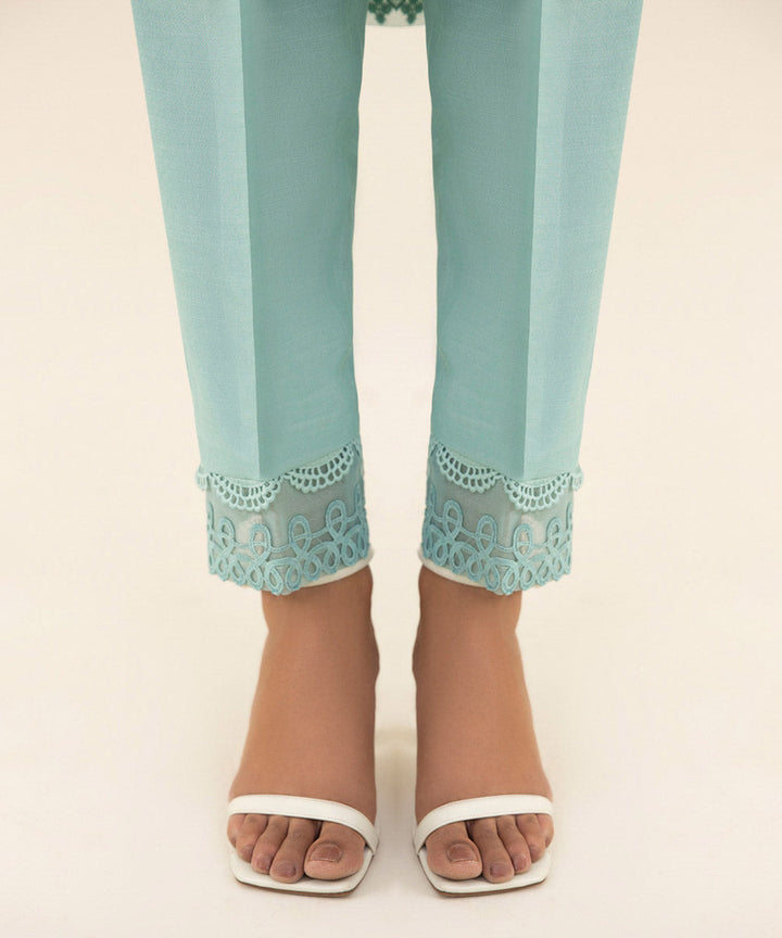 3 Piece - Embroidered Chiffon Suit